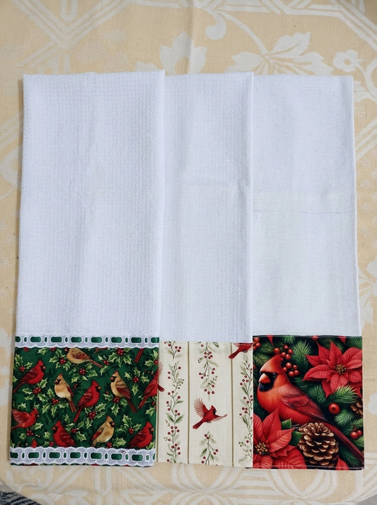 Pano Estampado: Cardeal Vermelho