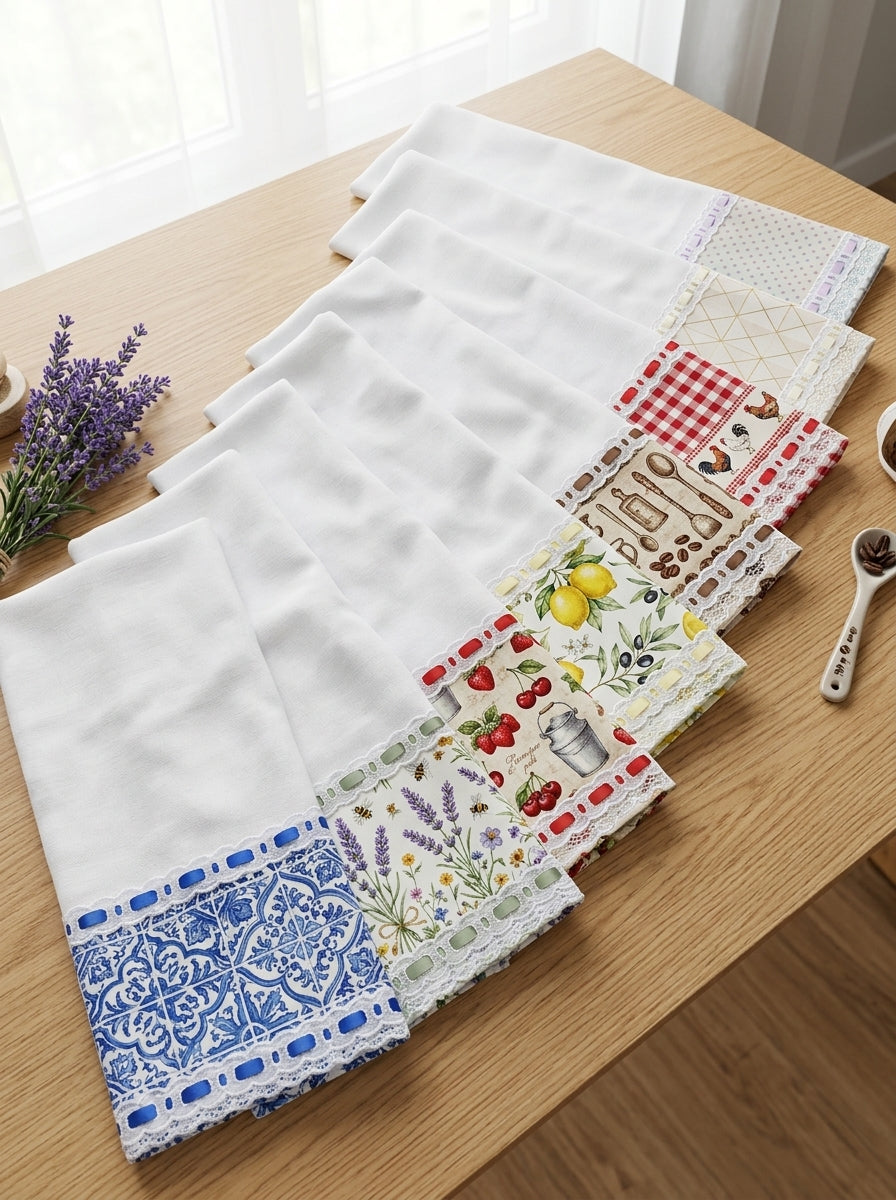 Pano Estampado: Lavandas Provençais