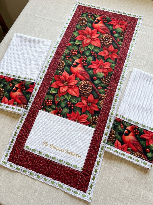 Pano Estampado: Cardeal Vermelho
