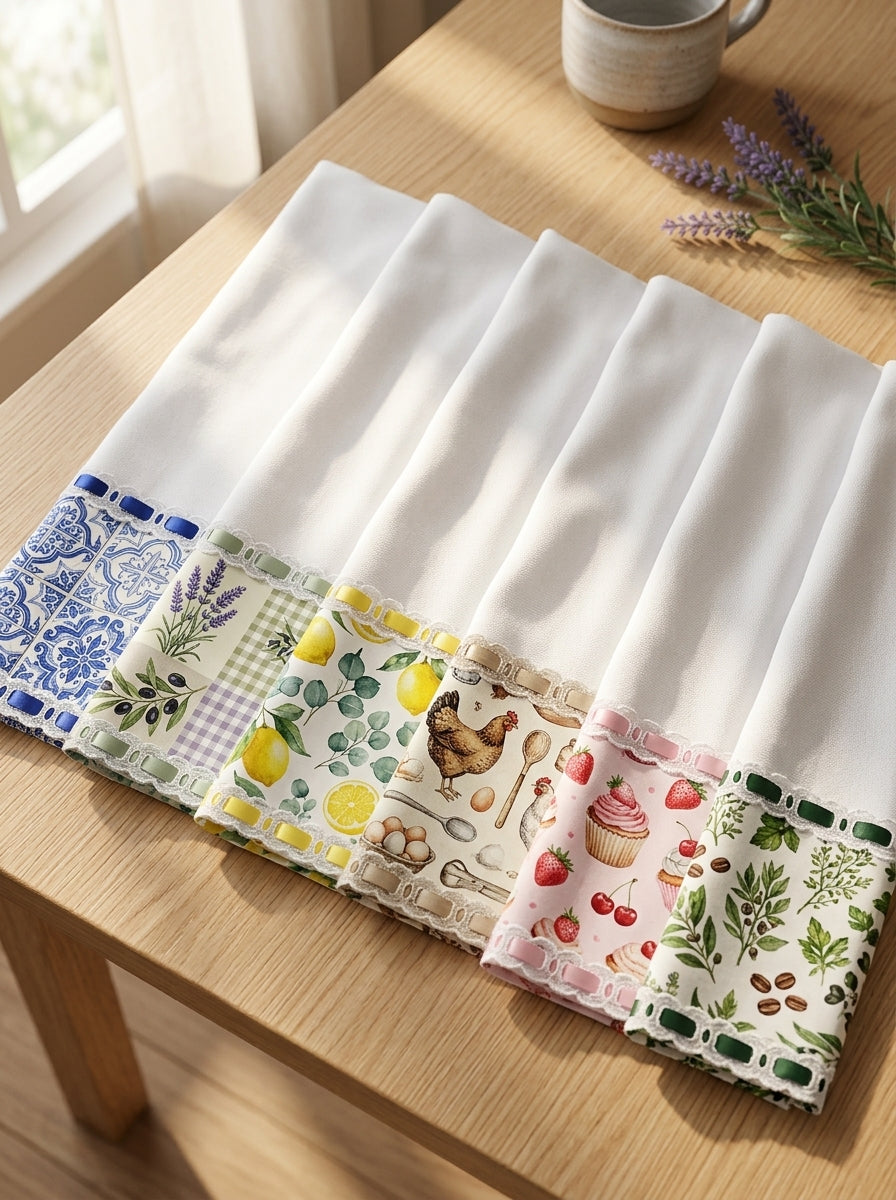 Pano Estampado: Lavandas Provençais