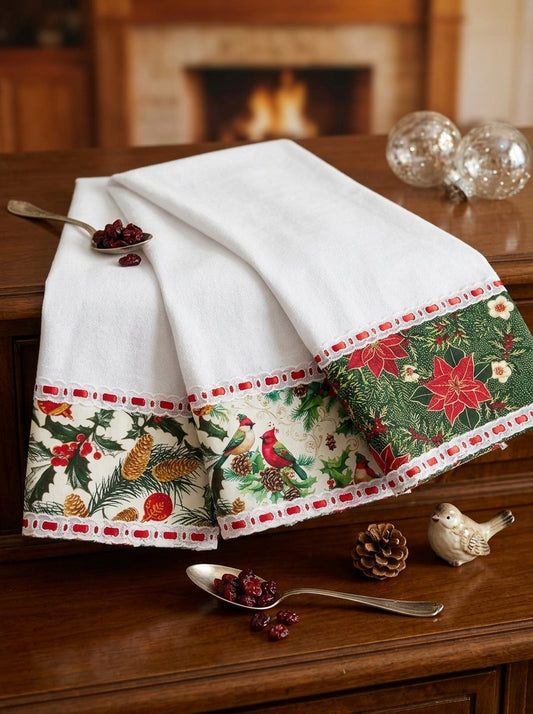 Pano Estampado: Cardeal Vermelho